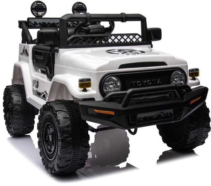 Lean Cars Akumuliatorinis automobilis vaikams Toyota FJ 4x4, baltos spalvos
