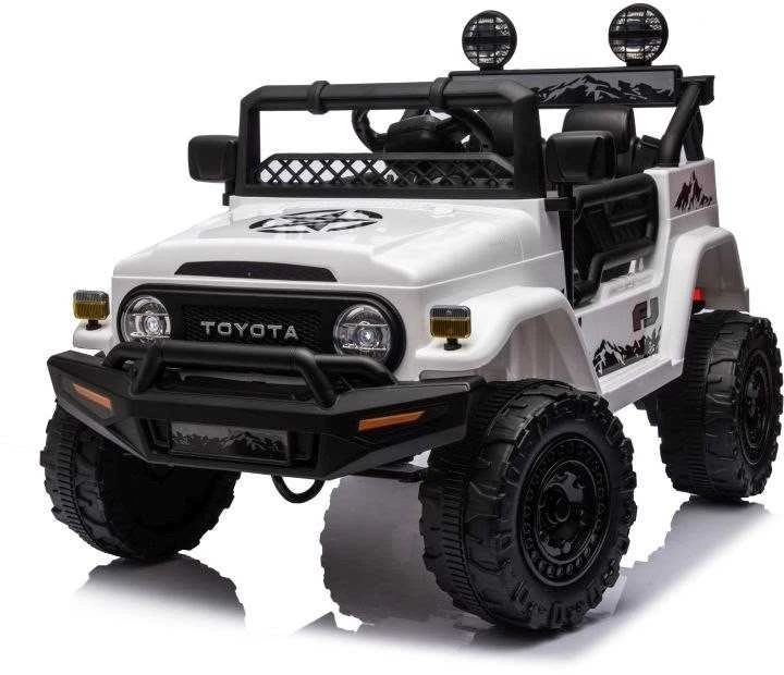 Lean Cars Akumuliatorinis automobilis vaikams Toyota FJ 4x4, baltos spalvos
