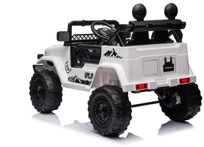 Lean Cars Akumuliatorinis automobilis vaikams Toyota FJ 4x4, baltos spalvos