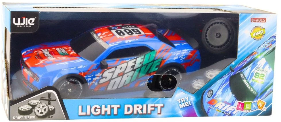 Lean Toys Nuotoliniu būdu valdomas sportinis automobilis su šviesos efektais ir dreifo funkcija