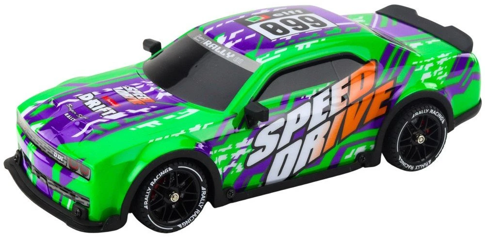 Lean Toys Nuotoliniu būdu valdomas sportinis automobilis su šviesos efektais ir dreifu