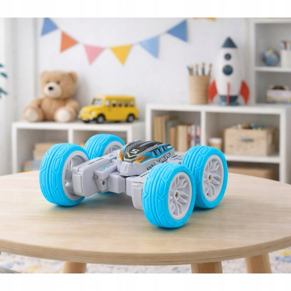 Lean Toys Radijo bangomis valdomas akrobatinis automobilis 1:32 mėlynas