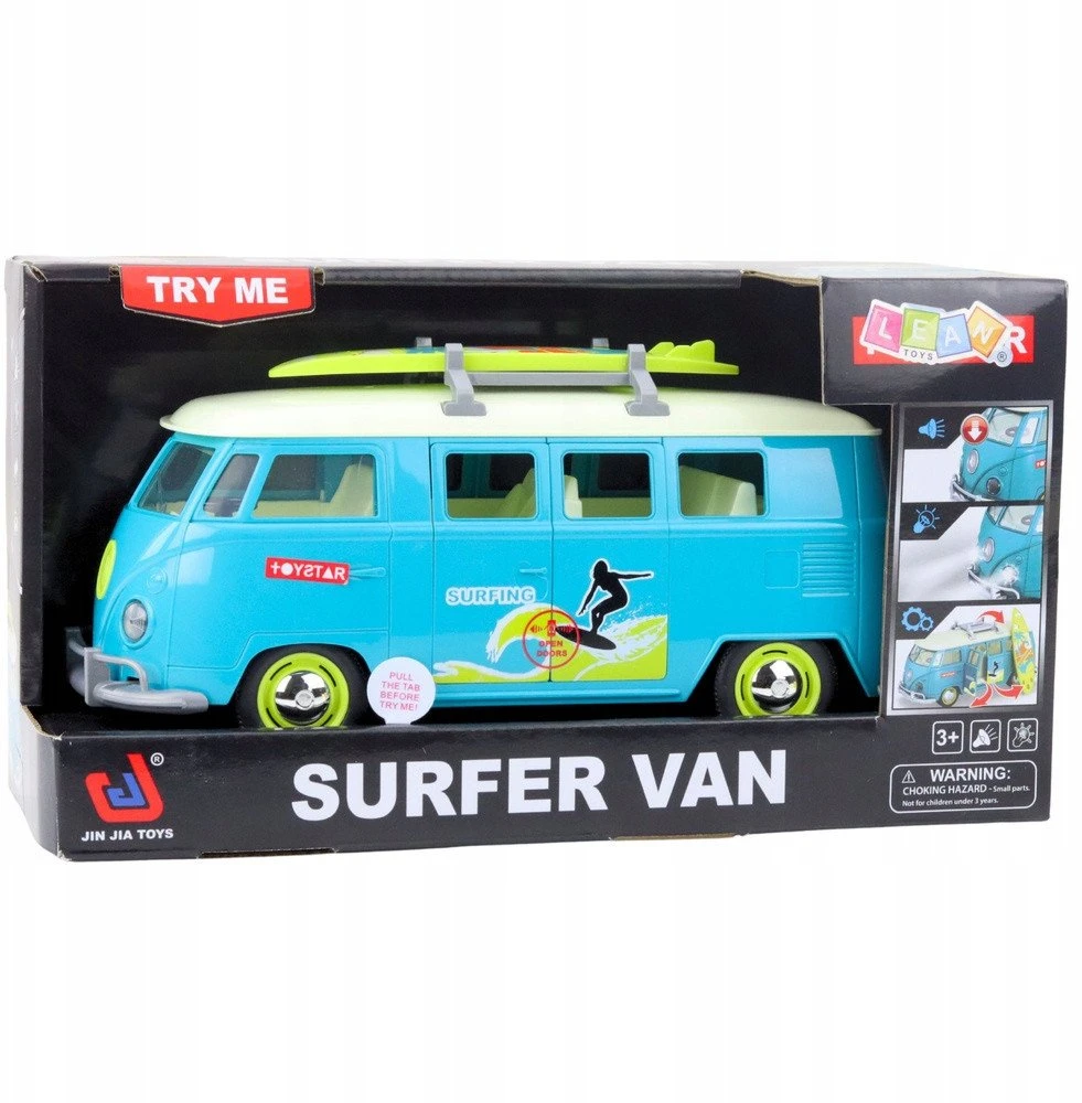 Lean Toys Žaislinis automobilis su banglente ir garsais, 26.5 cm