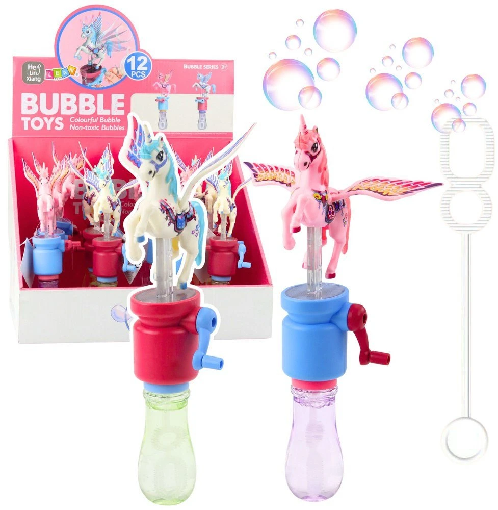 Lean Toys Muilo burbulų žaislas su vienaragiu 23 cm