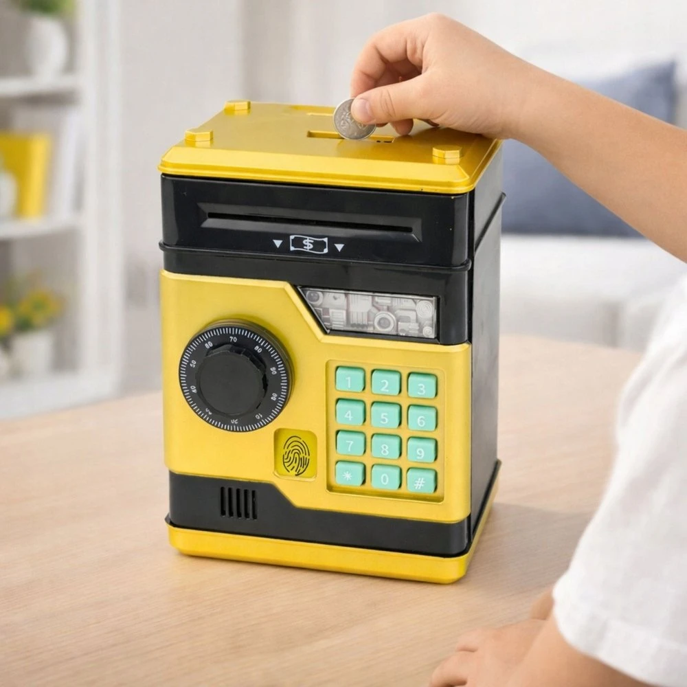 Bankomat Elektroninė taupyklė auksinė