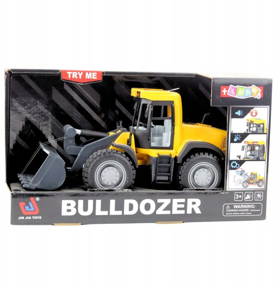 Lean Toys Statybinis ekskavatorius su šviesos ir garso efektais, 34 cm