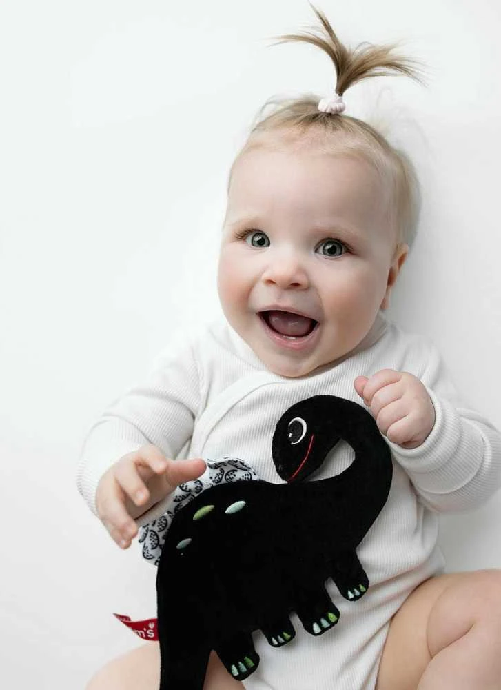 Mom's Care HENCZ 123 Dinozaurų ošiantis kontrastinis audinys