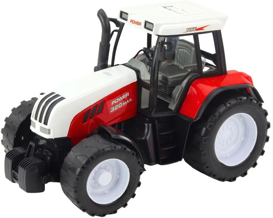 Lean Toys Žaislinis traktorius su priekaba ir pašarų maišytuvu, 60 cm
