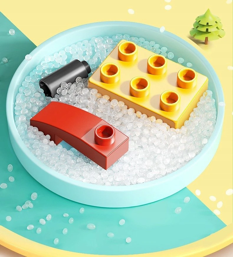 Lean Toys LeanToys Konstrukcinių kaladėlių rinkinys džiunglės įvairiaspalvis 330 elementų