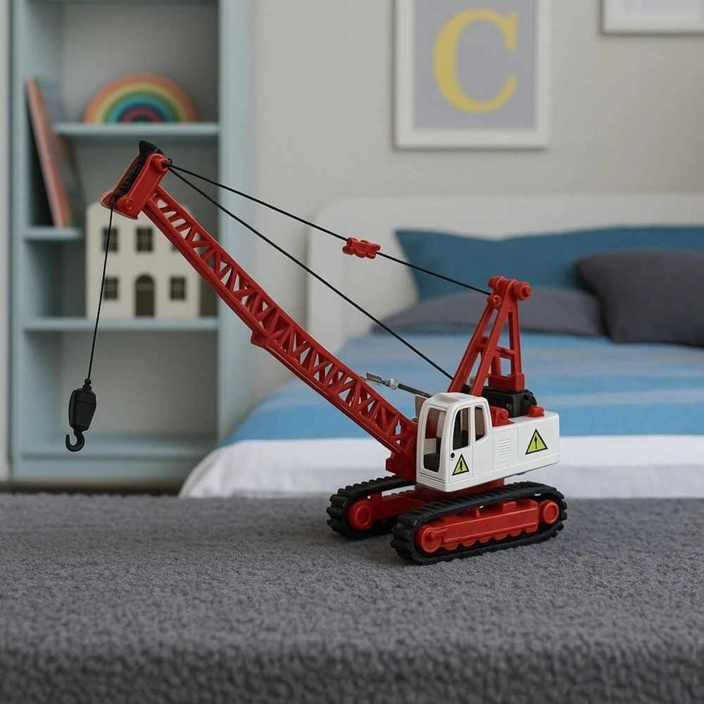Lean Toys Vikšrinis kranas vaikams su šviesos ir garso efektais