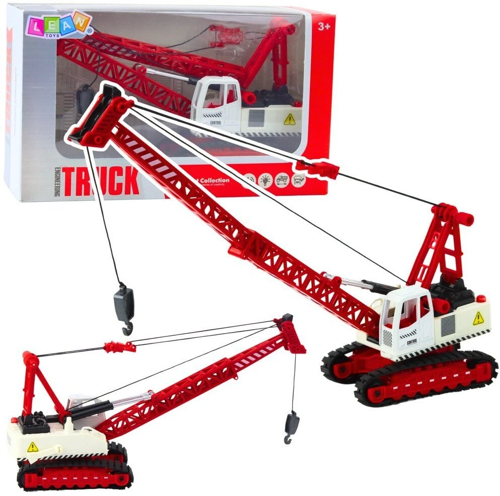 Lean Toys Vikšrinis kranas vaikams su šviesos ir garso efektais