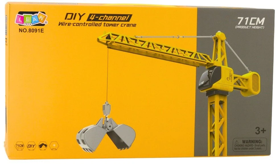 Lean Toys Nuotoliniu būdu valdomas kranas 71 cm