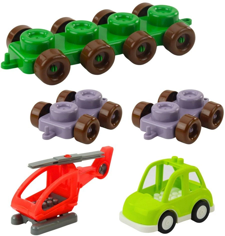 Lean Toys Dinozaurų Tematikos kaladėlės su Raidėmis ir Skaičiais, 91 vnt.