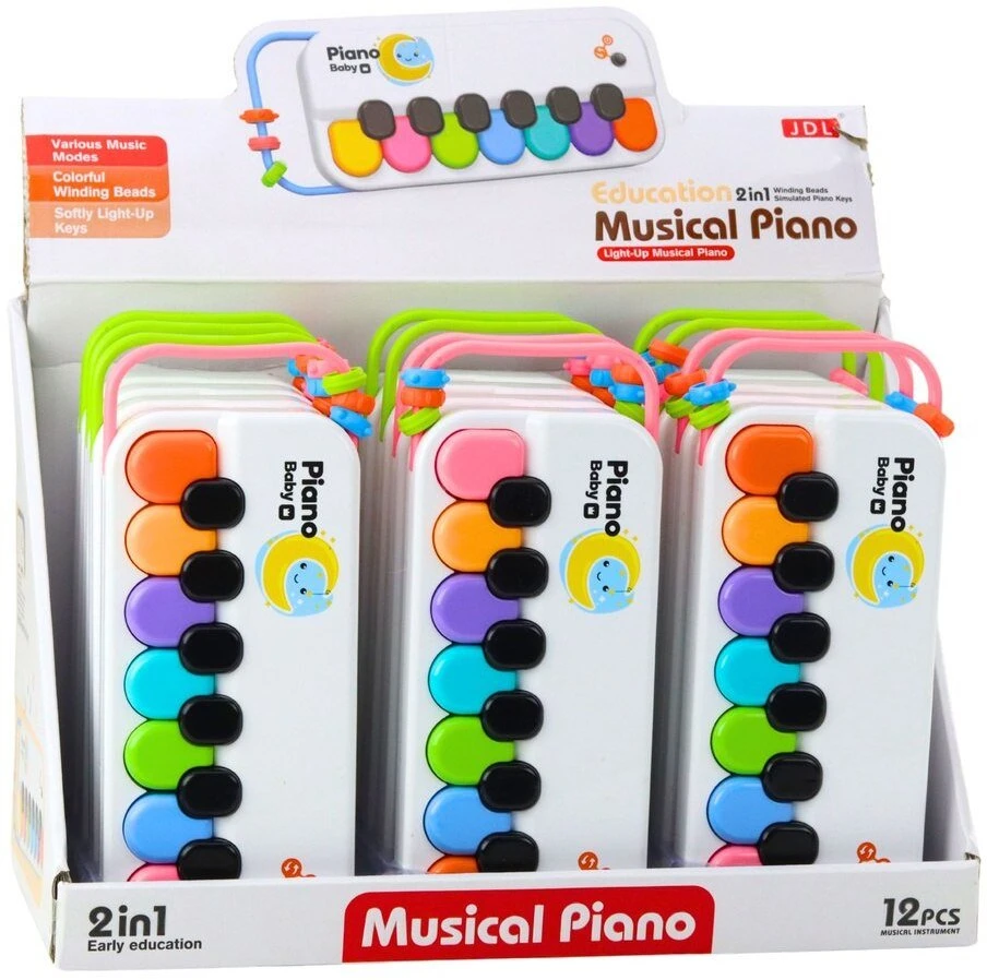 Lean Toys Vaikiškas muzikinis pianinas 25x10.5x3.5 cm