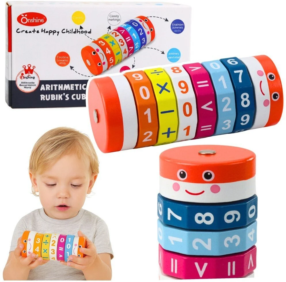 Lean Toys Švietimo matematinis volelis vaikams 12,5 cm