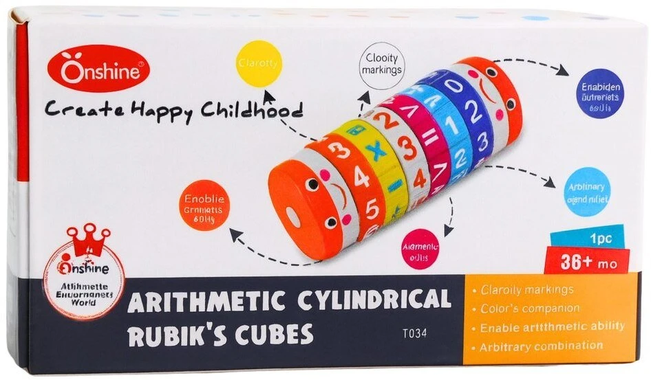 Lean Toys Švietimo matematinis volelis vaikams 12,5 cm