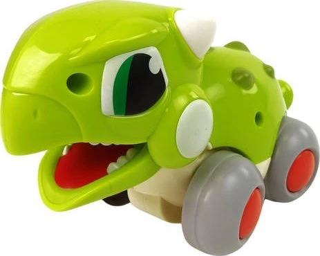 Lean Toys Dinozauras ant ratų Hola, žalias