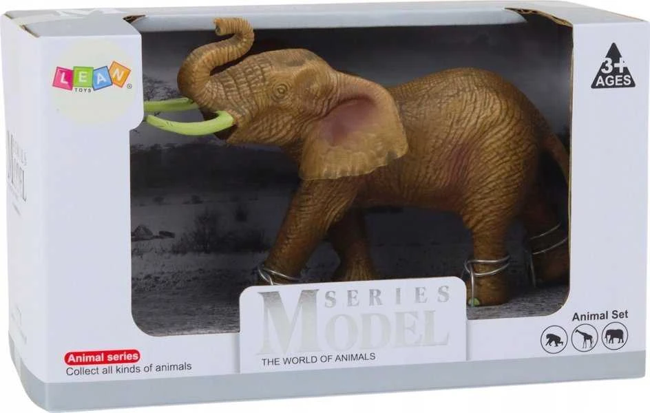Lean Toys Kolekcinė Afrikos Dramblių Figūrėlė