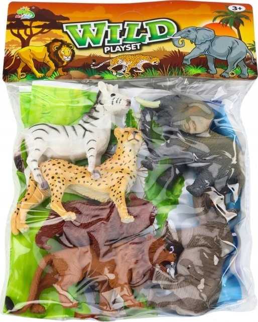 Lean Toys Laukinių Gyvūnų Figūrėlių Rinkinys, 6 vnt.