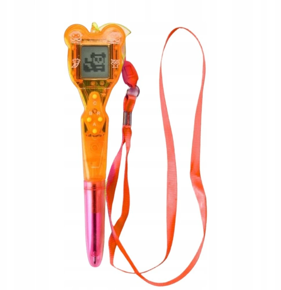 Lean Toys Elektroninis žaidimų rašiklis su 168 žaidimais ir virvele