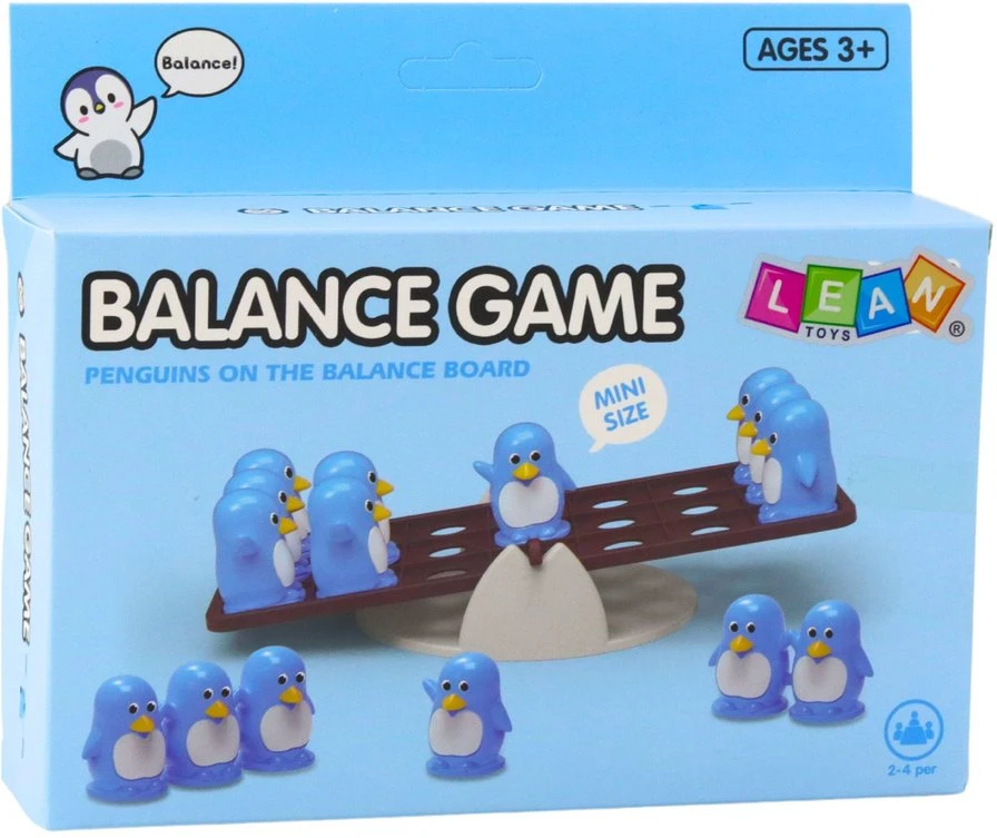 Lean Toys Vaikų edukacinis balansavimo žaidimas su pingvinais