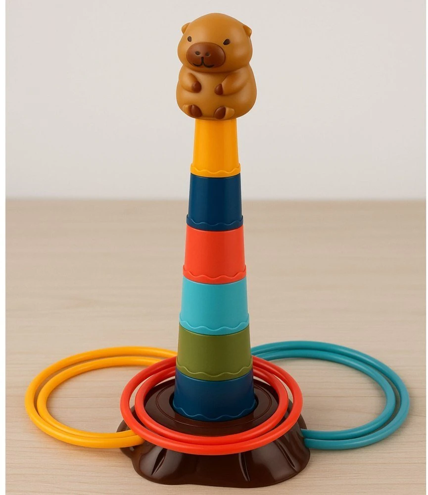 Lean Toys Įgūdžių žaidimas vaikams „Kapibarų lankai“ 5 lygiai
