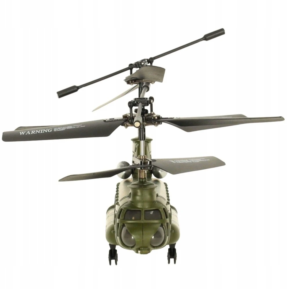 Lean Toys RC sraigtasparnio nuotolinio valdymo pultas Syma S026H-1 žalias chaki spalvos