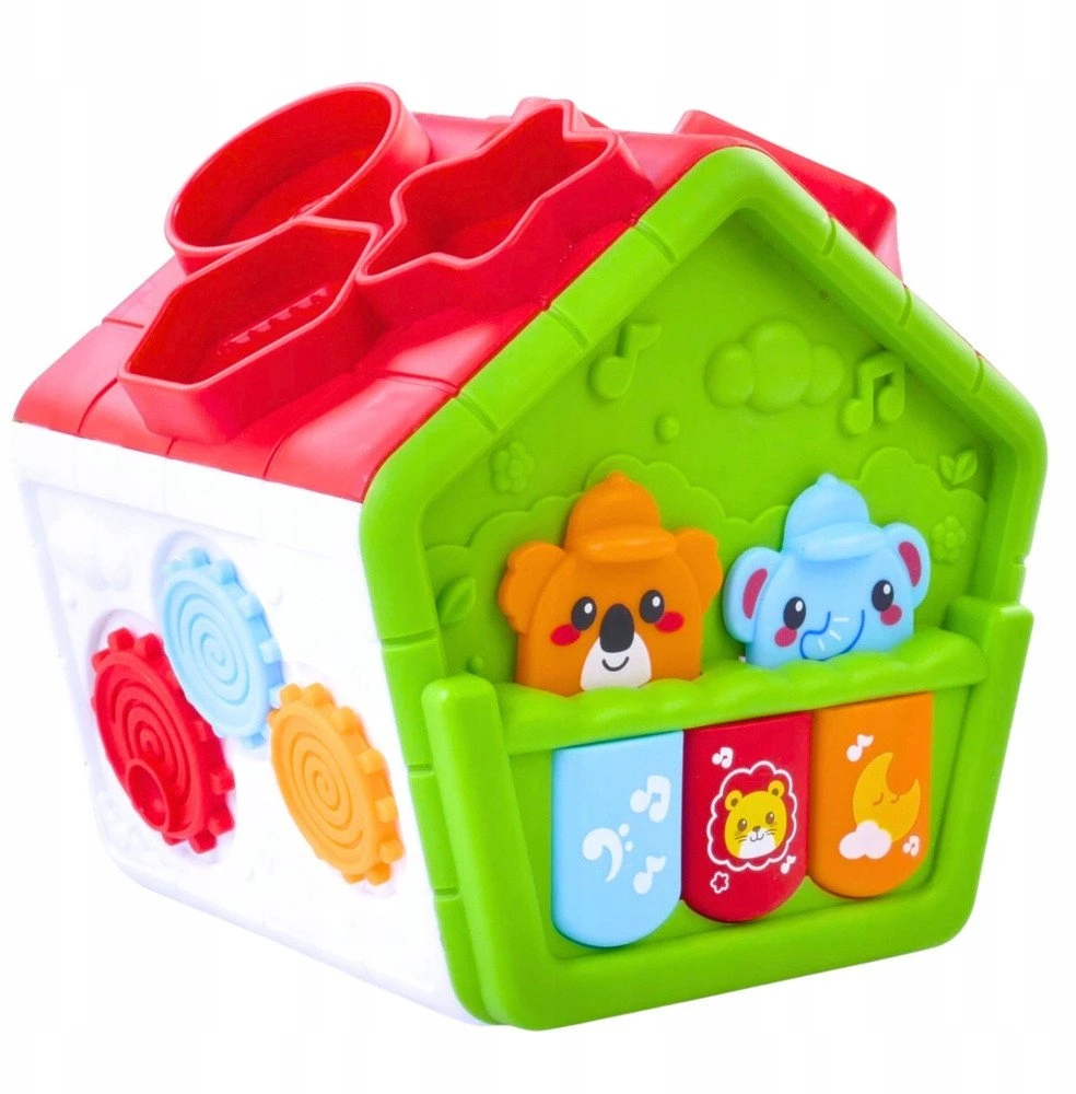 Lean Toys Interaktyvus žalias lavinamasis namelis vaikams