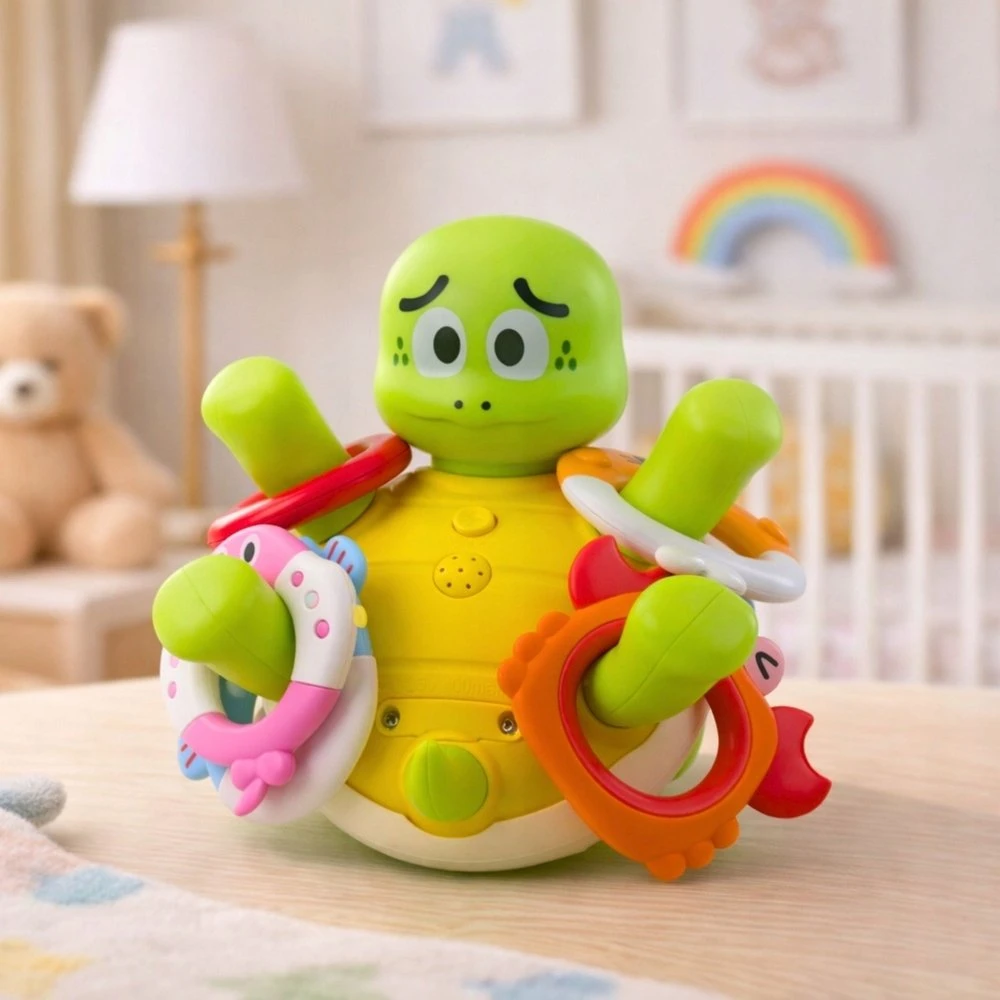 Lean Toys Interaktyvus vėžliuko vonios žaislas su fontanu