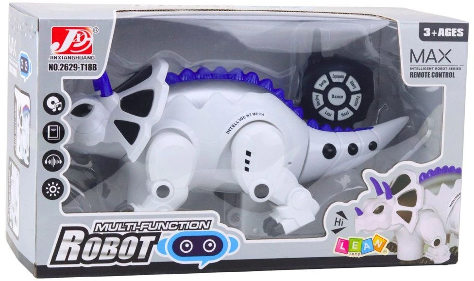 Lean Toys Interaktyvus RC dinozauras Triceratops
