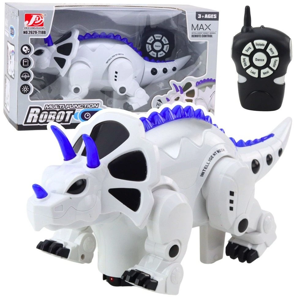 Lean Toys Interaktyvus RC dinozauras Triceratops