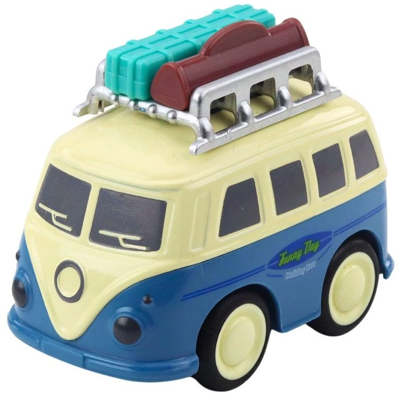 Lean Toys Žaislinis kemperis su varikliu ir judančiu bagažu