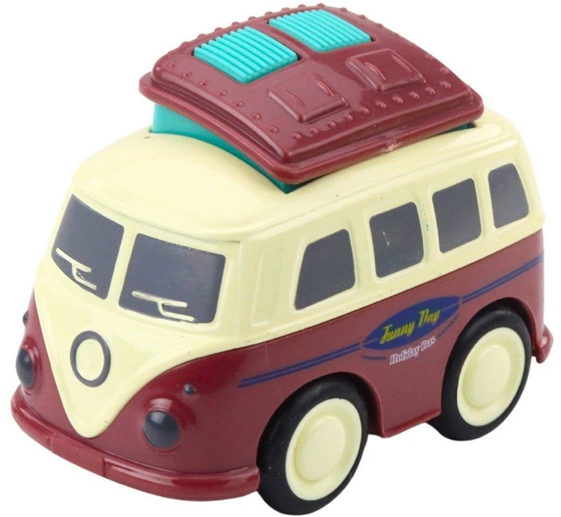 Lean Toys Žaislinis kemperis su varikliu ir judančiu bagažu