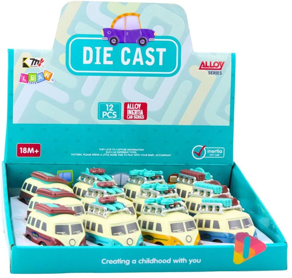 Lean Toys Žaislinis kemperis su varikliu ir judančiu bagažu
