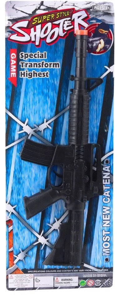 Lean Toys Žaislinis šautuvas su mechaniniu garsu 32 cm