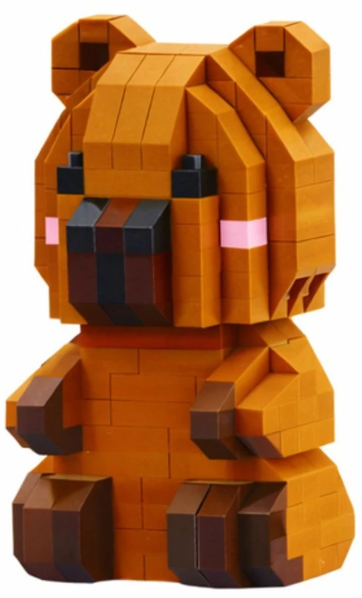 Lean Toys 3D Statulėlė iš kaladėlių Kapibara 204-263 vnt.
