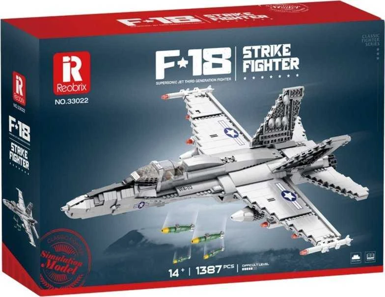 Lean Toys KONSTRUKCINIS RINKINYS – F-16 KOVINIS LĖKTUVAS 1427 dalys