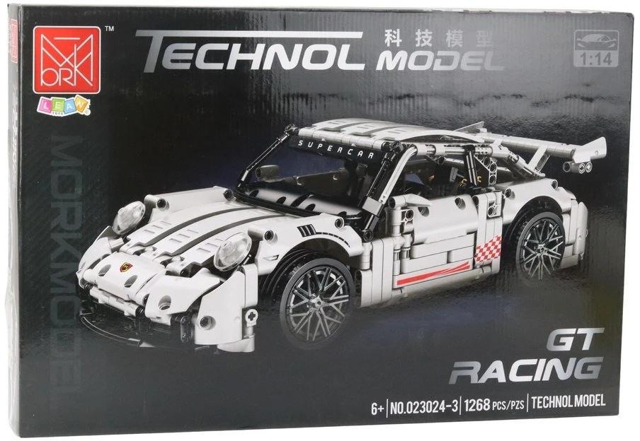 Lean Toys Konstruktorius GT Racing automobilis 1:14, 1268 detalės