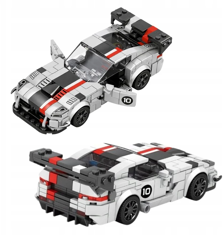 Lean Toys Konstravimo rinkinys VIPER lenktyninis automobilis 379 detalių