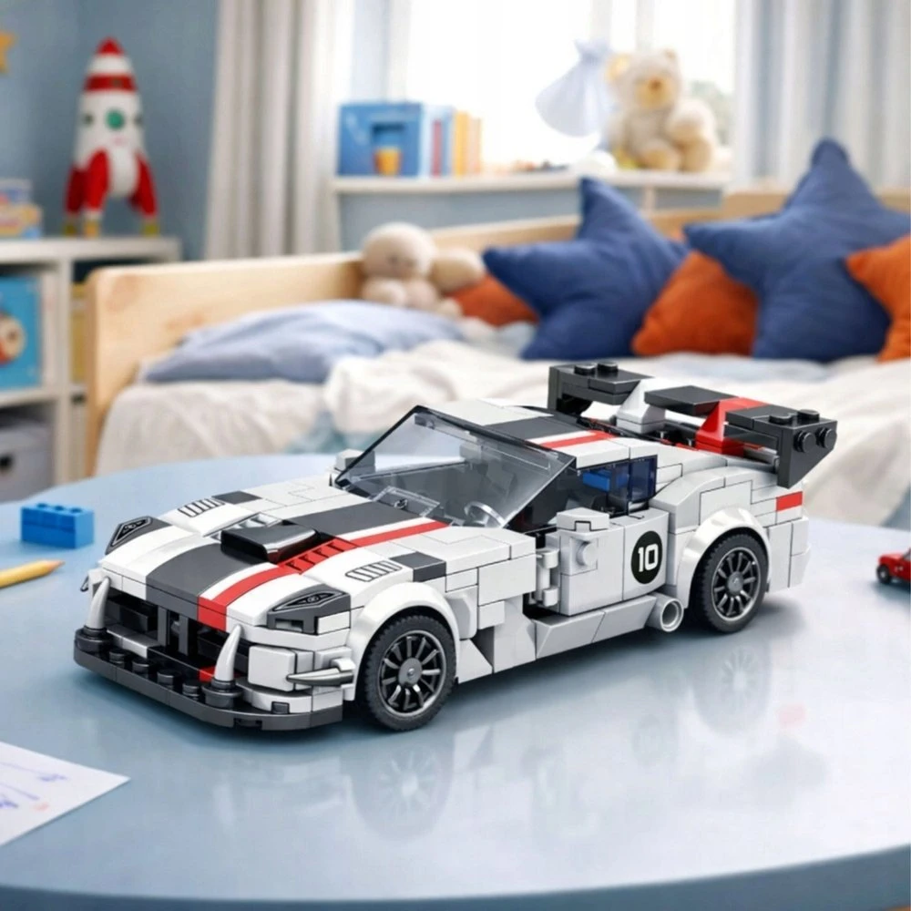Lean Toys Konstravimo rinkinys VIPER lenktyninis automobilis 379 detalių