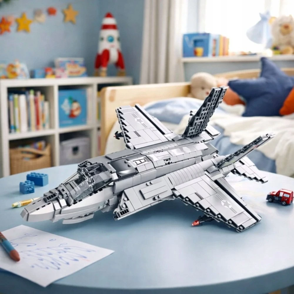 Lean Toys Konstruktoriaus rinkinys F-35 Lightning II 1490 detalių
