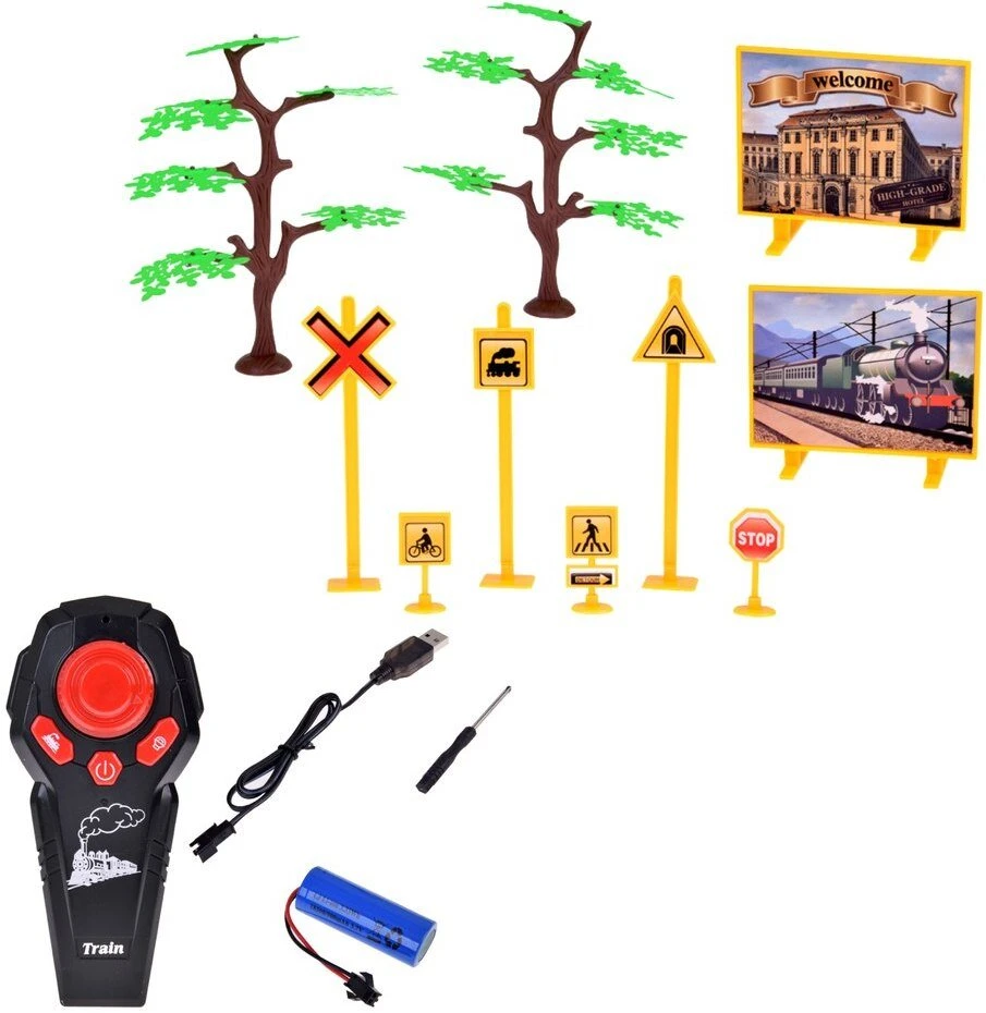 Lean Toys Elektrinis traukinys su pulteliu 22 dalių
