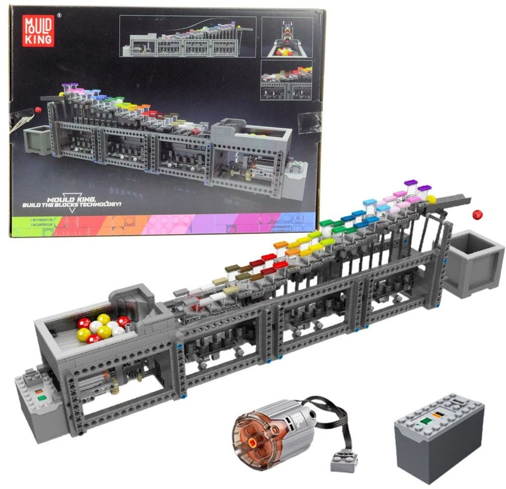 Lean Toys Konstruktorius su elektriniu varikliu, 1038 dalys