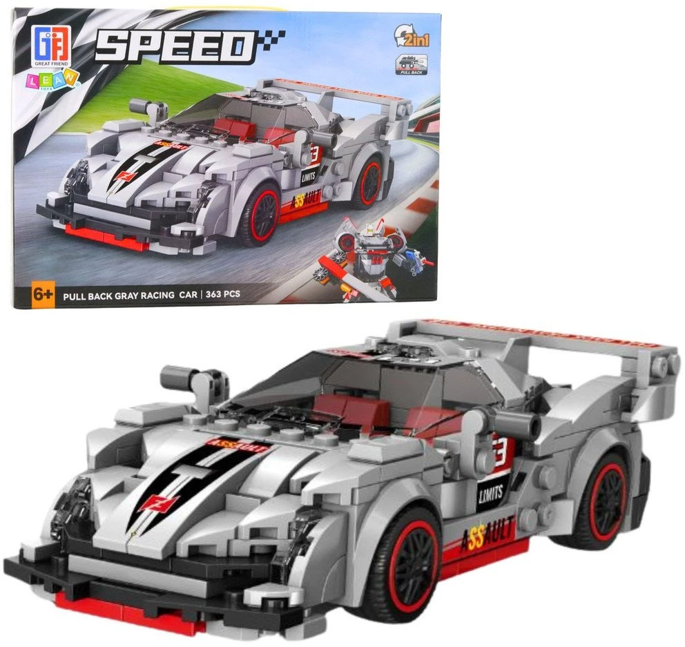 Lean Toys Konstruktoriaus Rinkinys Automobilis-Robotas 2in1, 363 det.