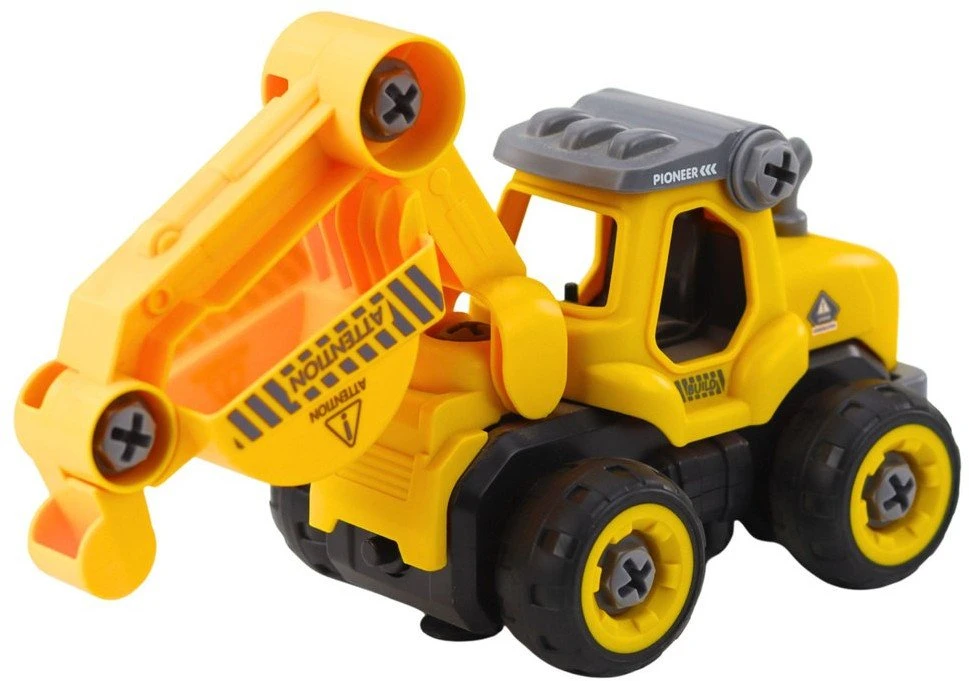 Lean Toys Dvigubas Ekskavatorius su Nuotolinio Valdymo Pultu