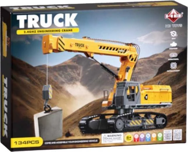 Lean Toys Nuotoliniu būdu valdomas ekskavatorius 133 dalys RC