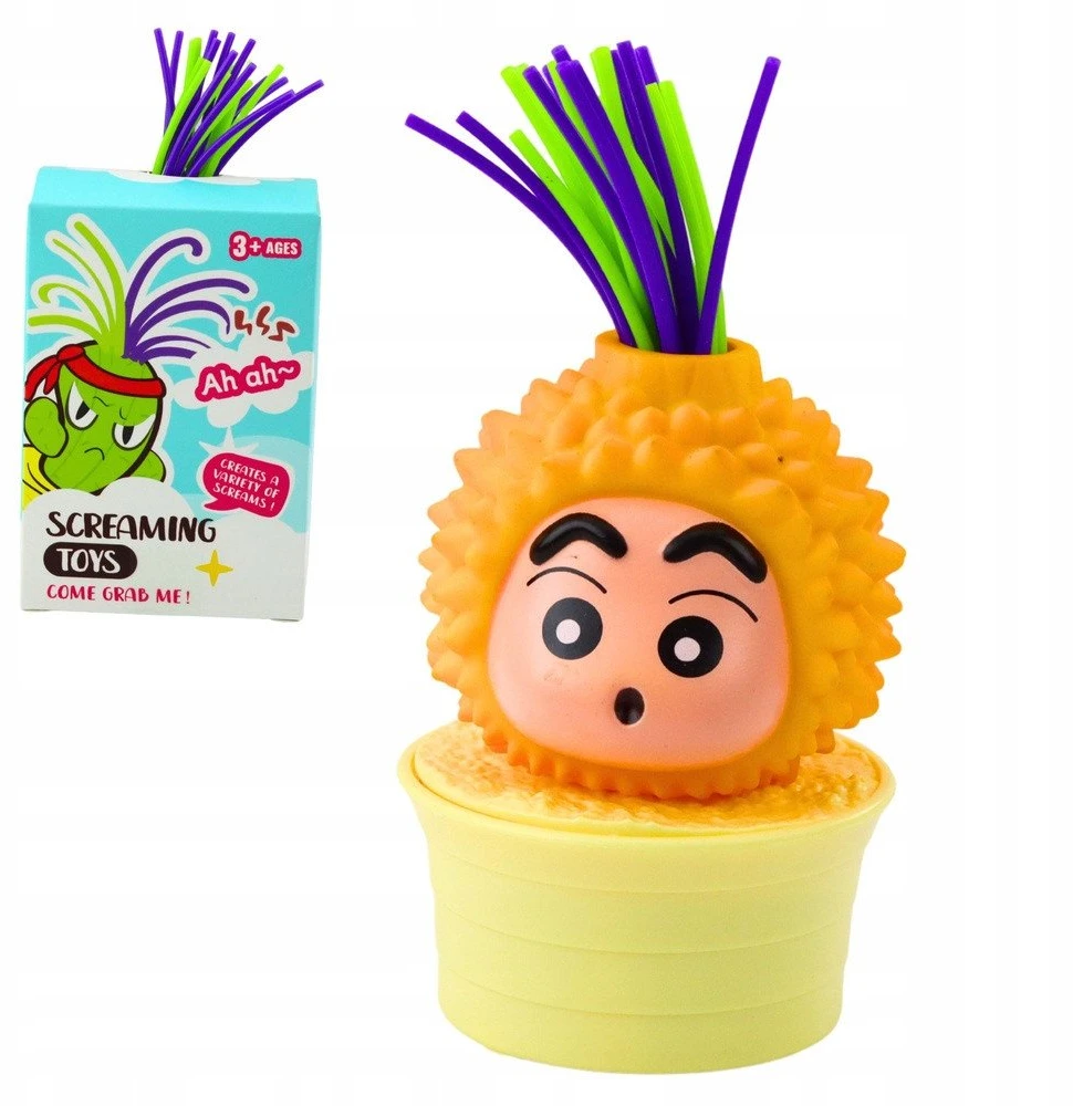 Lean Toys Interaktyvios figūrėlės Screaming Vegetables su spalvingais plaukais
