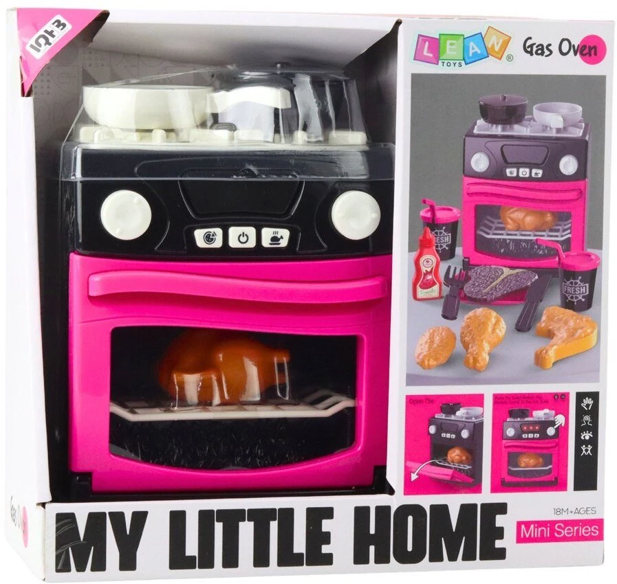 Lean Toys Žaislinė viryklė su orkaite vaikams My Little Home