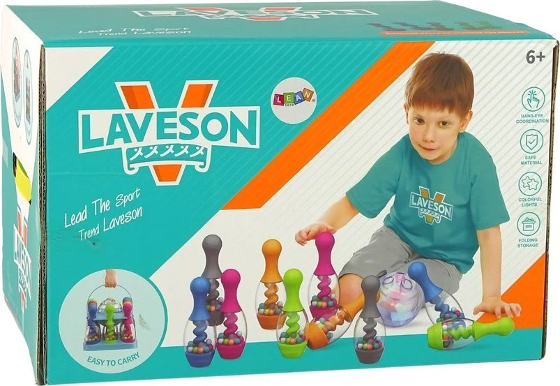 Lean Toys Vaikiškas Boulingo Rinkinys Su Stovu