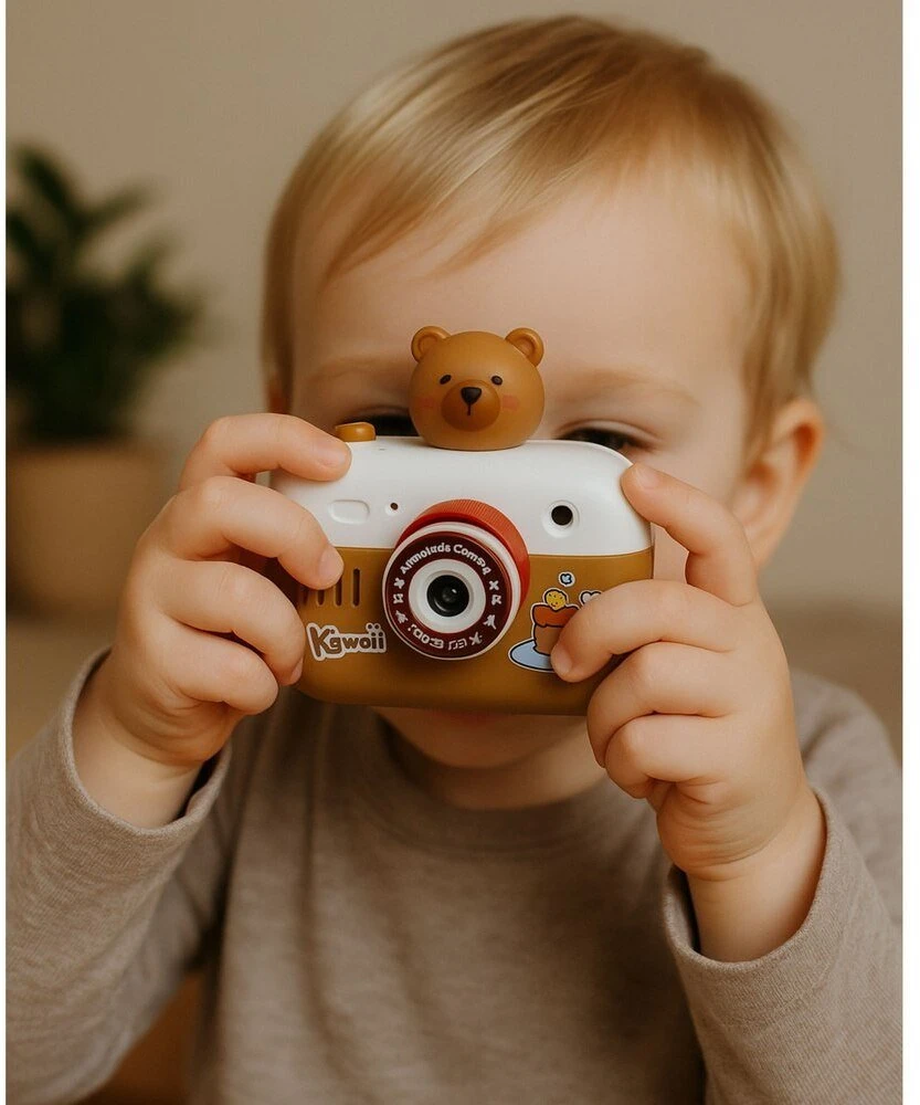 Lean Toys Interaktyvusis kapibaros fotoaparatas su projektoriumi ir garsais